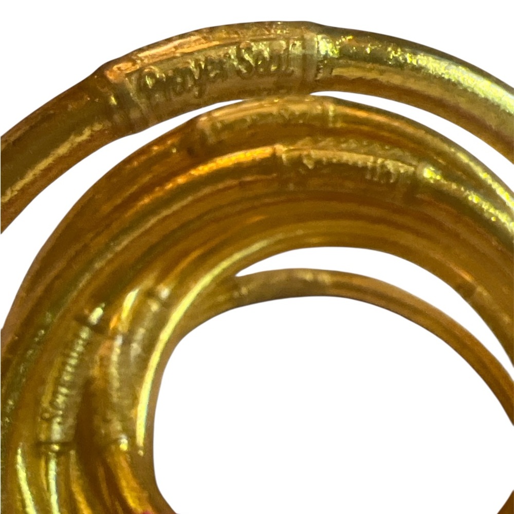 NWT BudhaGirl Gold All Weather Bangles® (Set of 9) - Picture 6 of 7